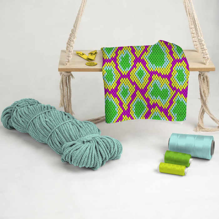 NEON SNAKE'S SKIN PAT. 2 - Waterproof woven fabric