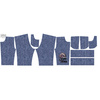 KID`S SHORTS (RIO) - GALAXY / ACID WASH / DARK BLUE - sewing set