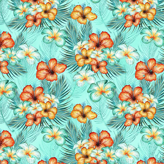 BLUMEN UND PALMEN - Lycra 300g