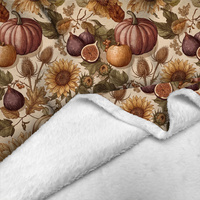 AUTUMN FLOWERS WZ. 28 - Minky plyš