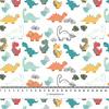 BUNTE DINOSAURIER m. 1 - French Terry mit Elasthan