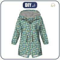 DĚTSKÁ BUNDA PARKA (ARIEL) - PTÁČCI A LISTY (LESNÍ ZVÍŘATA) - softshell