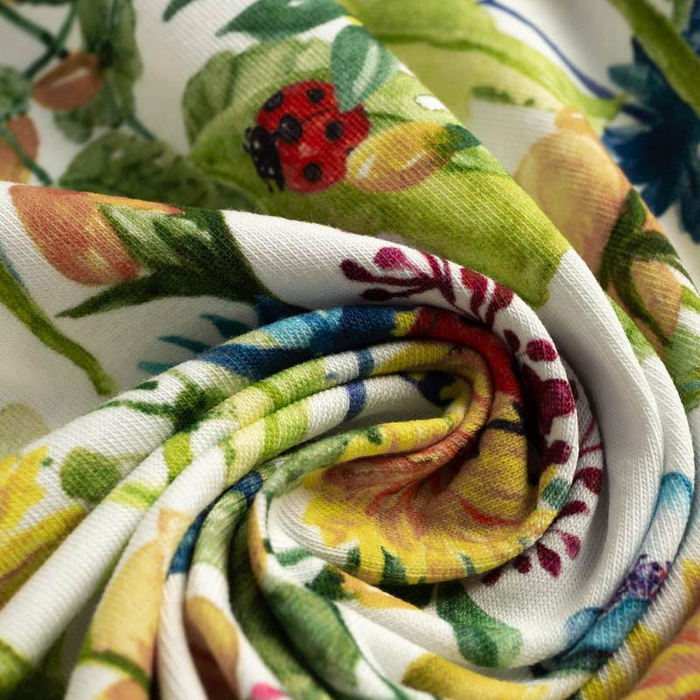 LADYBIRDS IN THE MEADOW (IN THE MEADOW) - Waterproof woven fabric