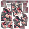BLUZA DAMSKA (POLA) CLASSIC Z KAPTUREM - VINTAGE FLOWERS WZ. 3 - zestaw do uszycia XXXL