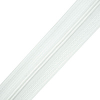 Zipper tape for bedding 3 mm - white
