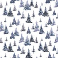 WALD M.2 (GEMALTER WALD) - Baumwoll Webware