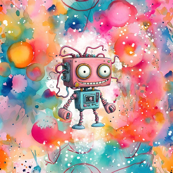 ROBOT WZ.10 - panel (60cm x 50cm) looped knit