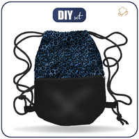 TURNBEUTEL MIT TASCHE - LEOPARD / SPRENKEL M. 2 - Nähset