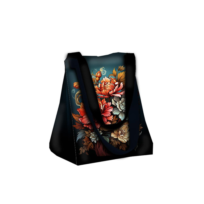 Torba XL z saszetką 2 w 1 - Bouquet of flowers wz.5 - zestaw do uszycia
