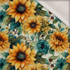Sunflowers wz. 8 - dzianina drapana z elastanem ITY