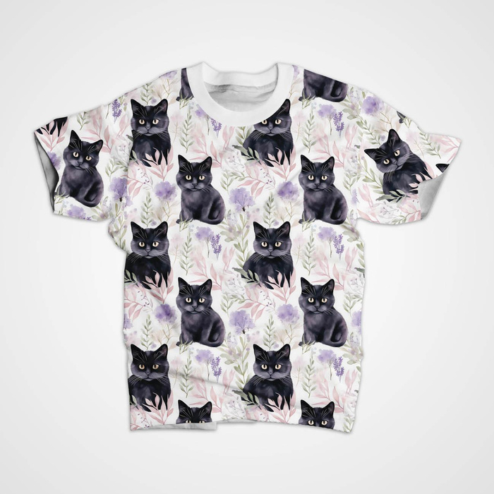 PASTEL BLACK CAT- Welur tapicerski