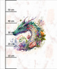 WATERCOLOR DRAGON - Paneel (60cm x 50cm) - Thermo lycra