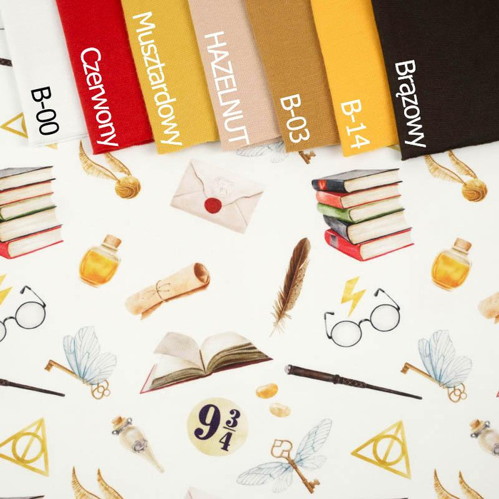 MAGIC WORLD pat. 1 (MAGIC SCHOOL) - Cotton woven fabric