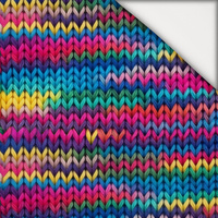 RETRO GEOMETRIC WZ. 9 - lekka dzianina drapana
