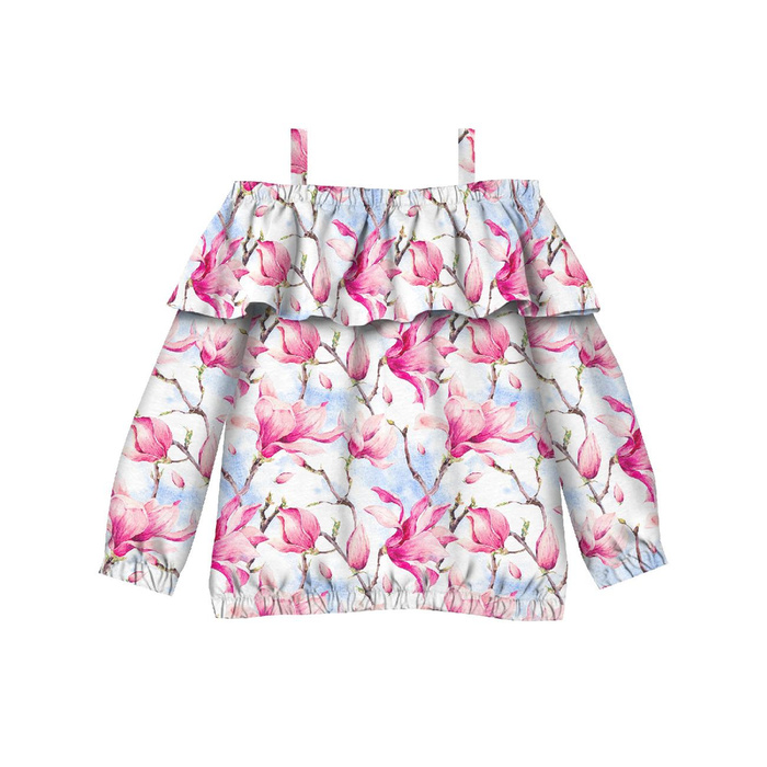 Carmenausschnitt Bluse (VIKI) - MAGNOLIEN - Nähset 