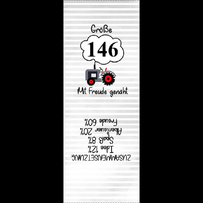 Jungs Textillabel "TRAKTOR " DE -  9 Stck Set / Größe nach Wahl