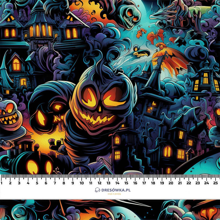 HALLOWEEN wz.9 - looped knit fabric with elastane ITY