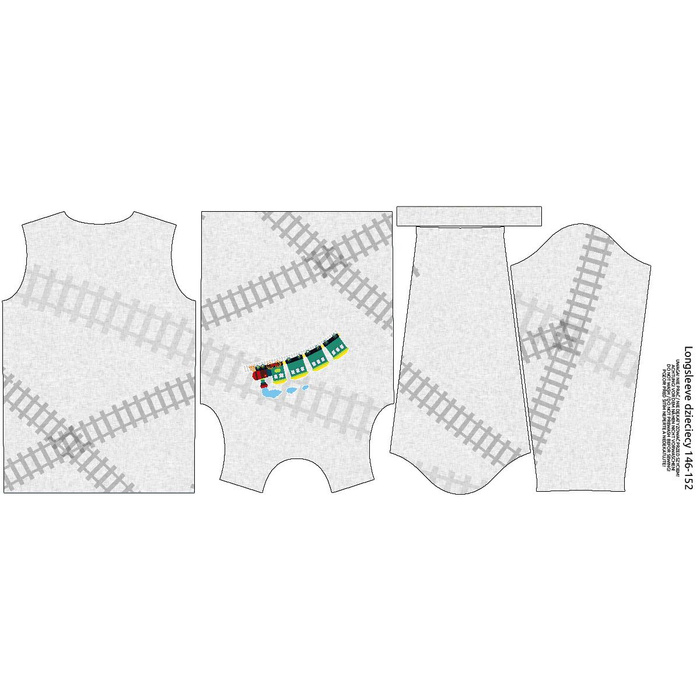 LONGSLEEVE - LOKOMOTIVE (Zug) / acid (grau) - Single Jersey (98/104)