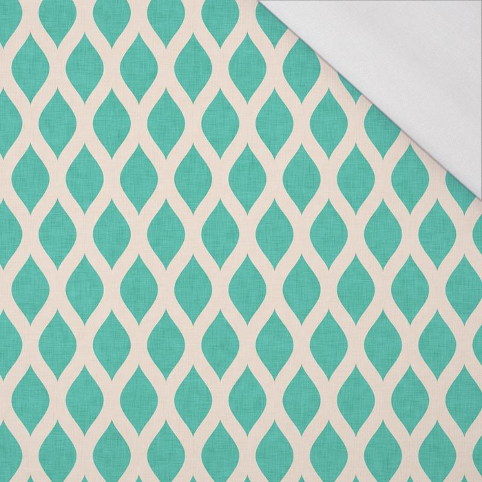 ŁAŃCUCHY ecru / patynowy - single jersey z elastanem 