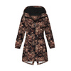 PARKA DAMSKA (ANNA) - FLOWERS WZ.10/ Mocha Mousse - softshell M
