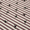 STRIPED FLAMINGOS / aubergine - single jersey TE210