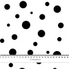 BLACK DOTS - tkanina wiskozowa