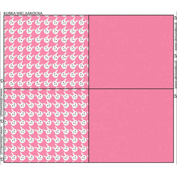 Hen - BUNNIES / pink