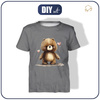 KID’S T-SHIRT (128/134) - VALENTINE'S DAY / BEAR - sewing set 