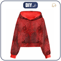 Cropped Hoodie (IDA) - ROTE SPITZE - Nähset - XL