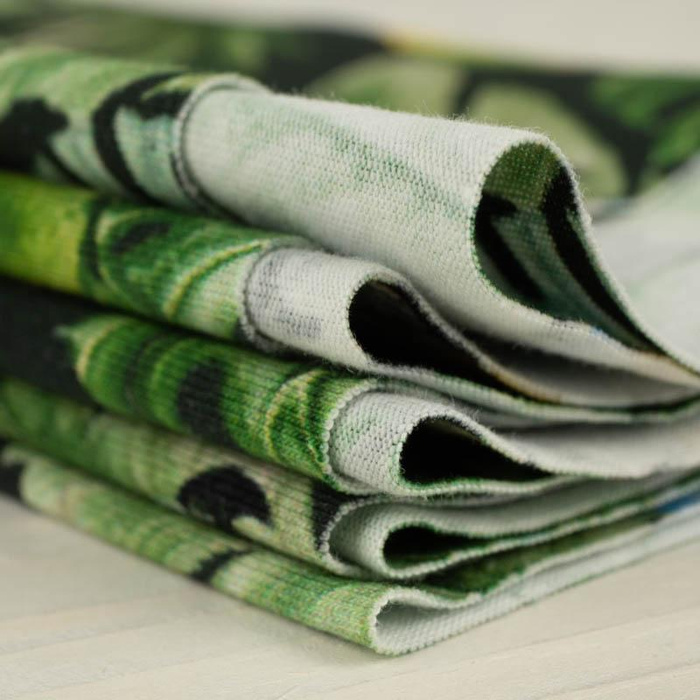 PAPOUŠKY VZ. 2 / černý (JUNGLE) - single jersey 