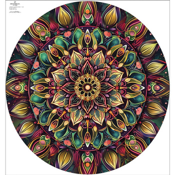 GREEN MANDALA WZ.1 - panel na spódnicę z koła D