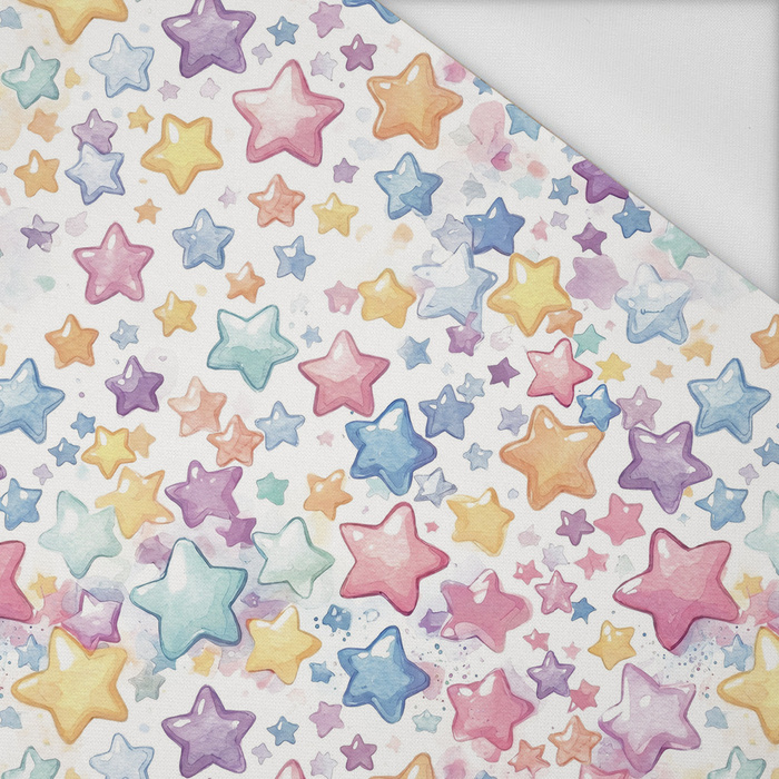 PASTEL STARS - rychleschnoucí tkanina