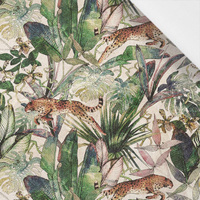 GEPARDI / listí - bavlněná tkanina