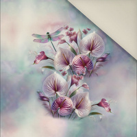PASTEL BLOOM WZ. 4 - Panel (60cm x 50cm)  Polster- Velours