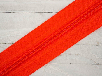 Zipper tape 5mm neon orange - 1002