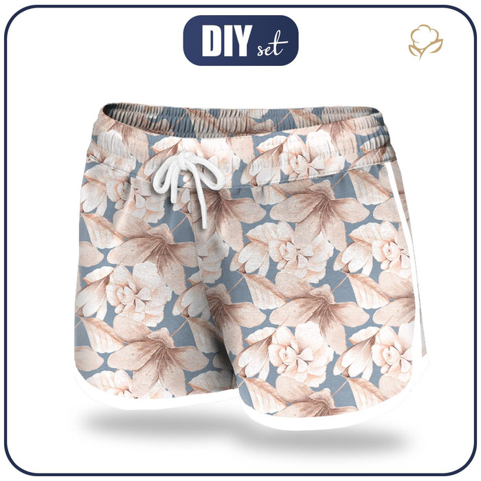 Damskie spodenki kąpielowe - RETRO FLOWERS WZ. 2 S