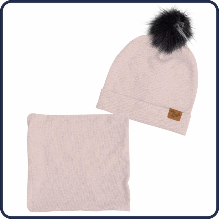 POWDER PINK - Cap and loop creative sewing set