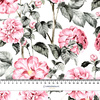 PINK PEONIES pat. 3 - Linen 100%