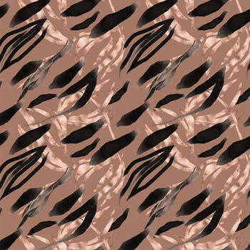 JUNGLE / Mocha Mousse  - Tkanina na obrusy