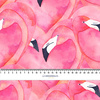 PINK FLAMINGOS - Nylon fabric Pumi