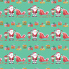 SANTA AND SLEIGH (CHRISTMAS FRIENDS) - Cotton woven fabric