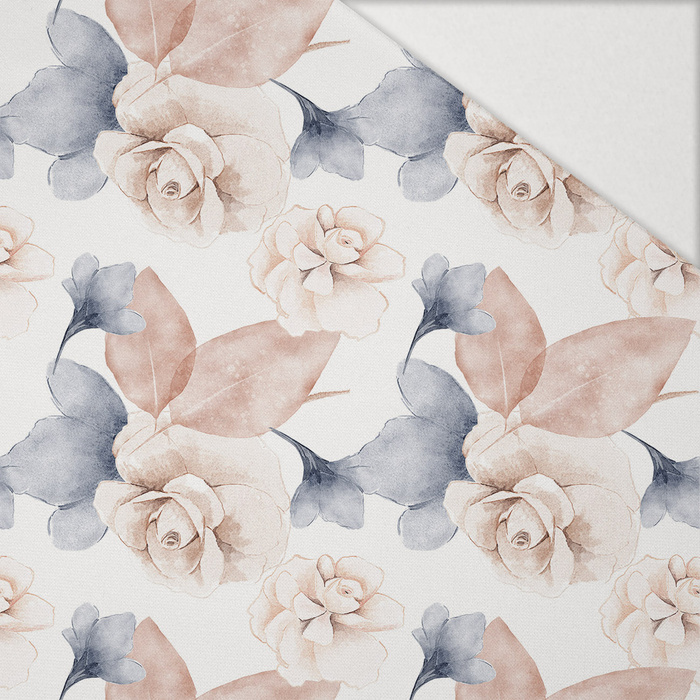 RETRO FLOWERS WZ. 3 - Hydrofobní česaná teplákovina