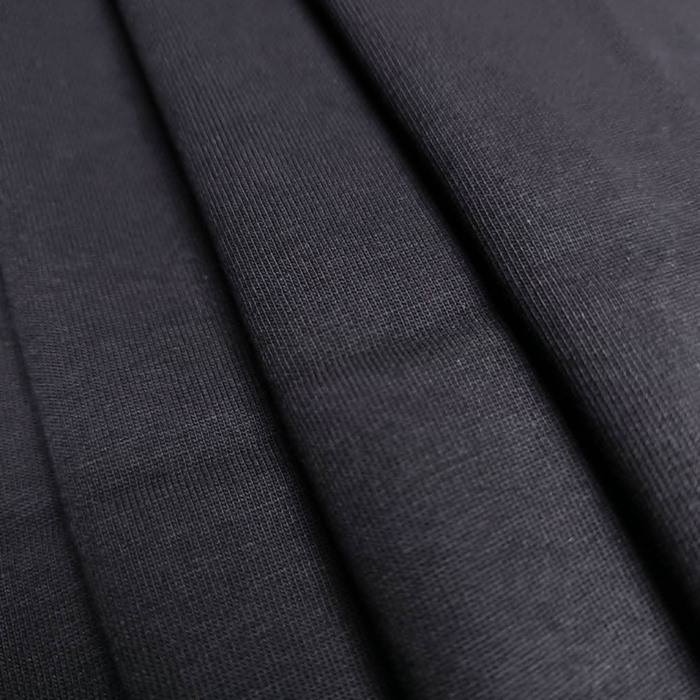 Single Jersey HEAVY 260g/ 100% bawełna - CZARNY
