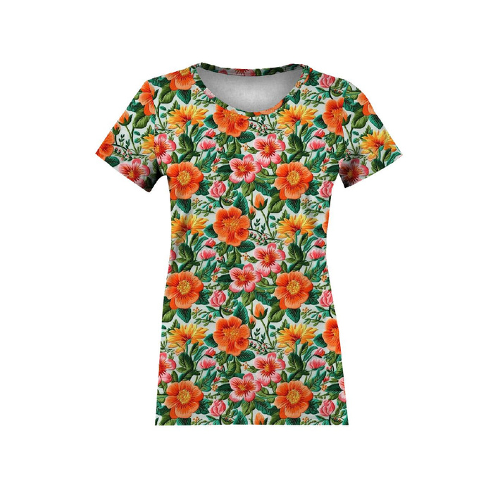 FLOWERS 3D M. 3 - Viskose Jersey