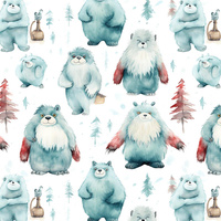 HAPPY YETI M. 1 - Baumwoll Webware
