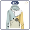 BLUZA DAMSKA (POLA) CLASSIC Z KAPTUREM - COLOR BLOCK wz. 7 - zestaw do uszycia XL