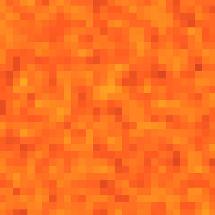 PIXELY Vz. 2 (oranžová) - tkanina bawełniana