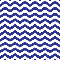ZIGZAGS / blue - Cotton woven fabric