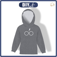 KINDER HOODIE - BRILLE (ZAUBERSCHULE) - Sommersweat (110/116)