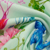 KINGFISHERS AND BUTTERFLIES (KINGFISHERS IN THE MEADOW) / mint - single jersey with elastane 